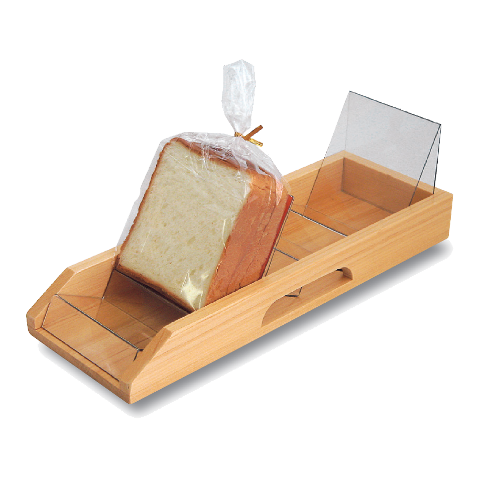 食パンスタンド用木製ケースの完成例